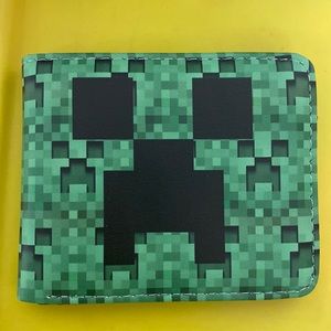 Minecraft brand new wallet with card slots and coin zipper pouch